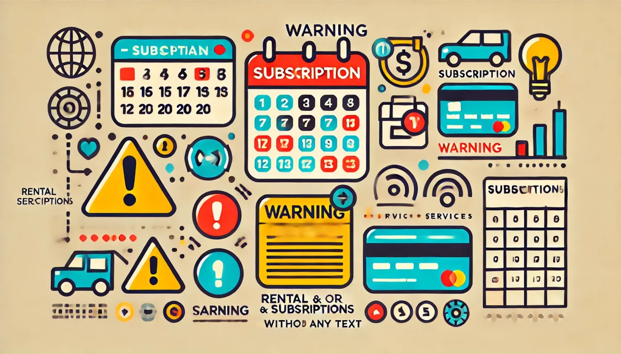 レンタルとサブスクサービスの注意点を徹底解説！契約前に知っておくべきポイント