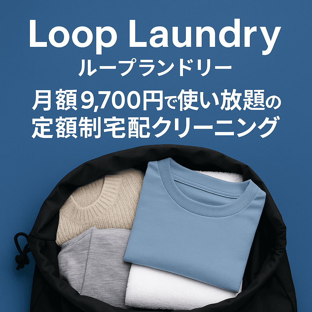 Loop Laundry(ループランドリー)とは?月額9,700円で使い放題の定額制宅配クリーニングの魅力を徹底解説