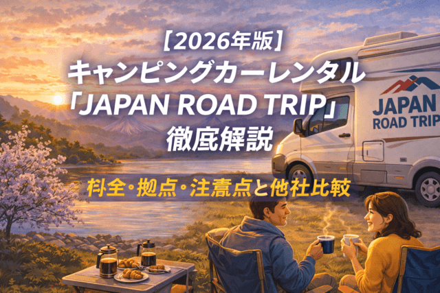 【2026年版】キャンピングカーレンタル「JAPAN ROAD TRIP」徹底解説｜料金・拠点・注意点と他社比較