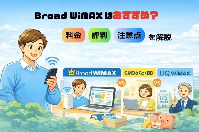 Broad WiMAXはおすすめ？料金・評判・注意点を2026年版でわかりやすく解説