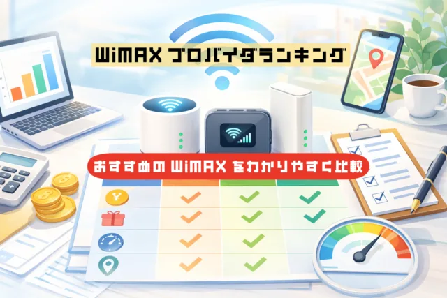 【2026年3月版】おすすめWiMAXランキング｜料金・キャンペーン・選び方をやさしく比較