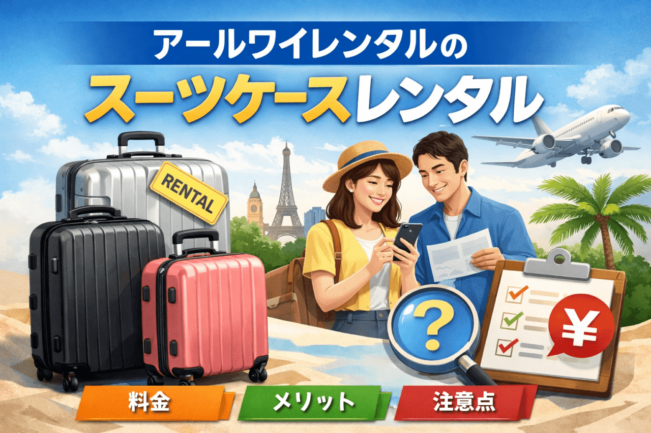 アールワイレンタルのスーツケースレンタルはおすすめ？料金・評判・向いている人をやさしく解説
