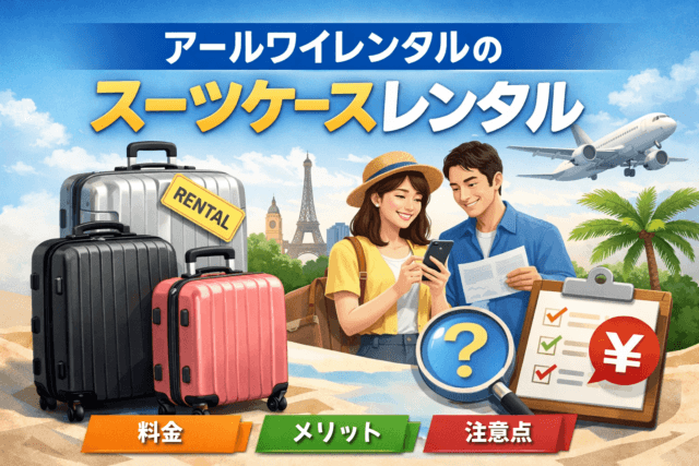 アールワイレンタルのスーツケースレンタルはおすすめ？料金・評判・向いている人をやさしく解説