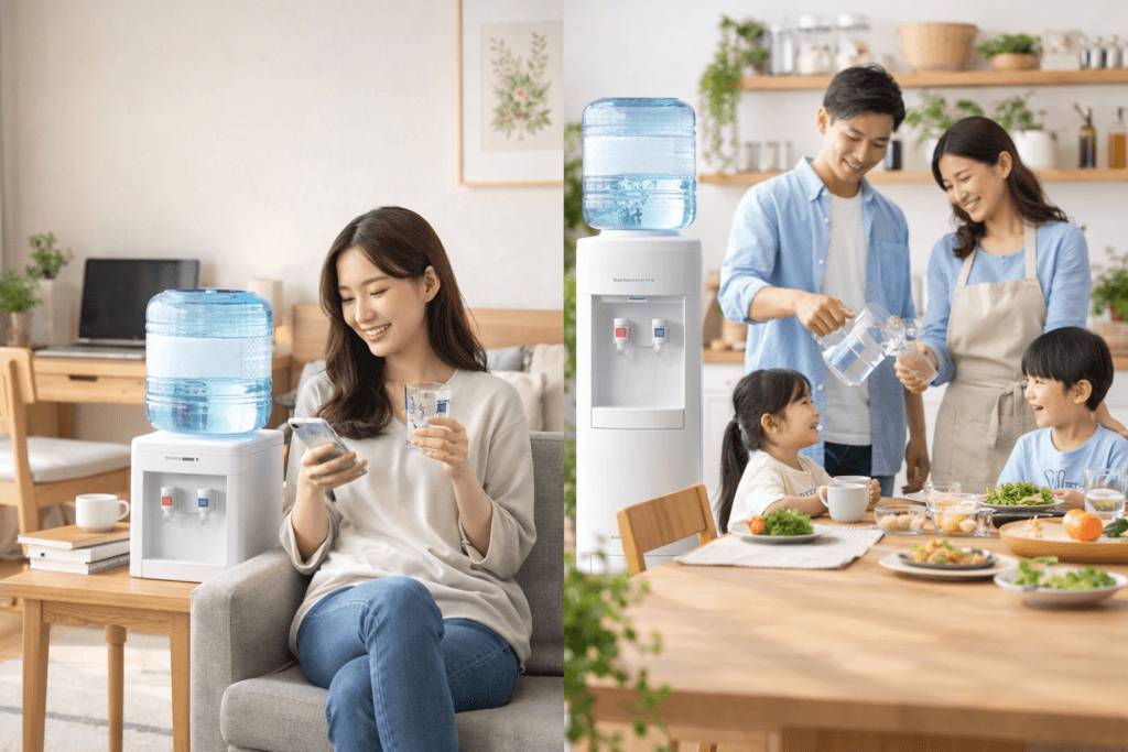 一人暮らし向けと家族向けで異なるアクアリーヴの利用シーン