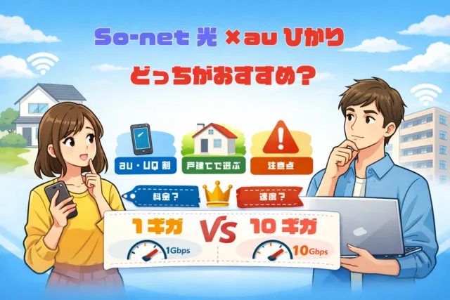 So-net 光（auひかり）はおすすめ？料金・向いている人・注意点を2026年版でわかりやすく解説